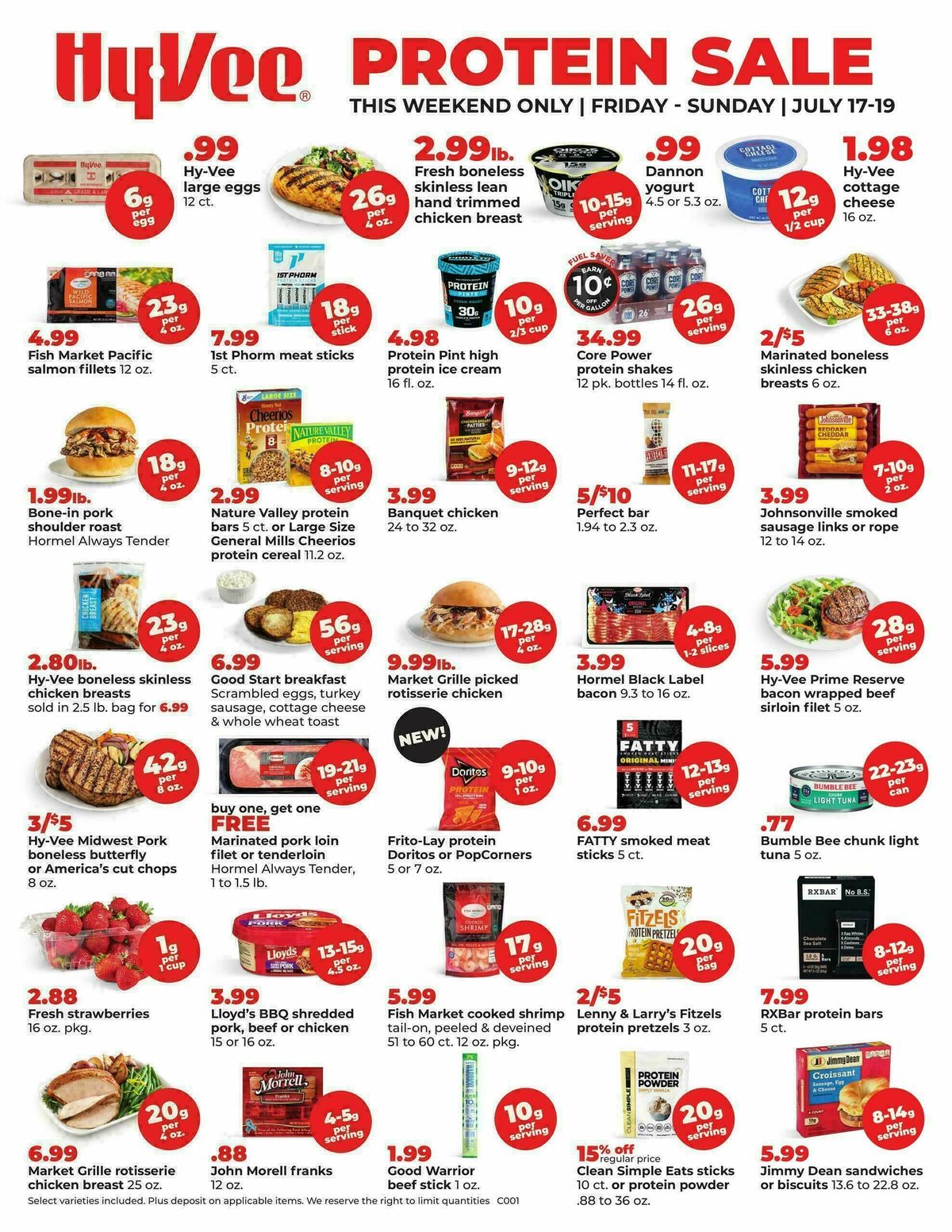 Hy-Vee THIS WEEKEND ONLY Weekly Ad from July 17