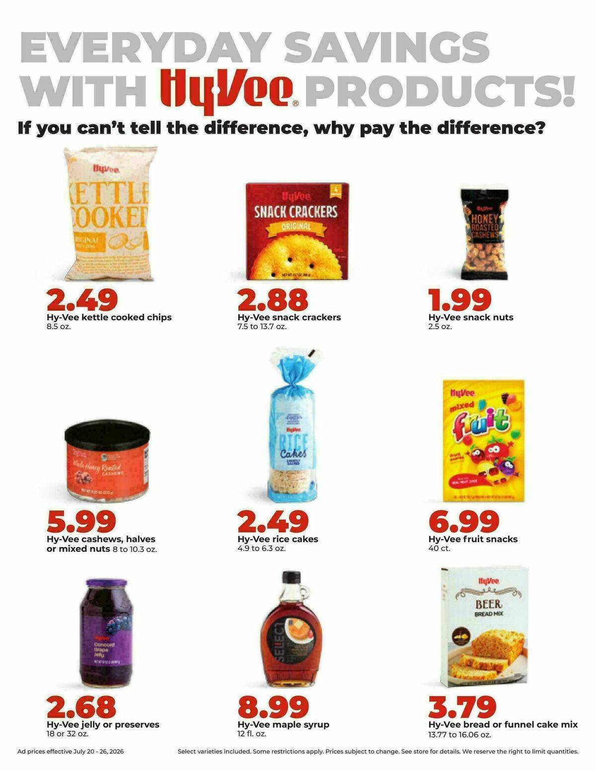Hy-Vee Weekly Ad from July 20