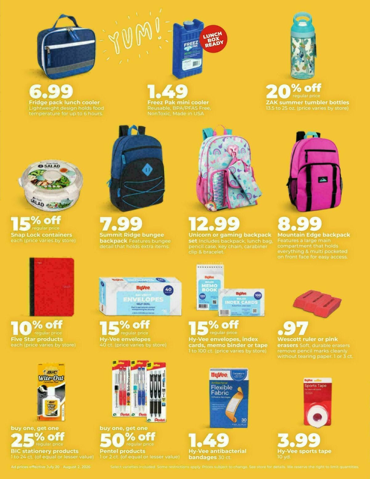 Hy-Vee Weekly Ad from July 20