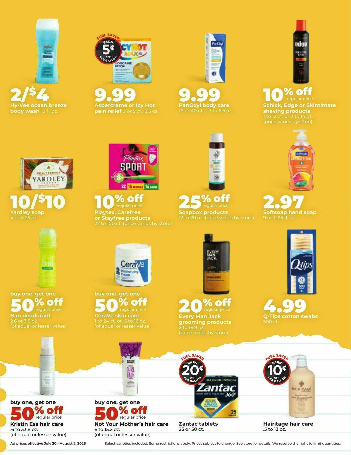 Hy-Vee Weekly Ad from July 20