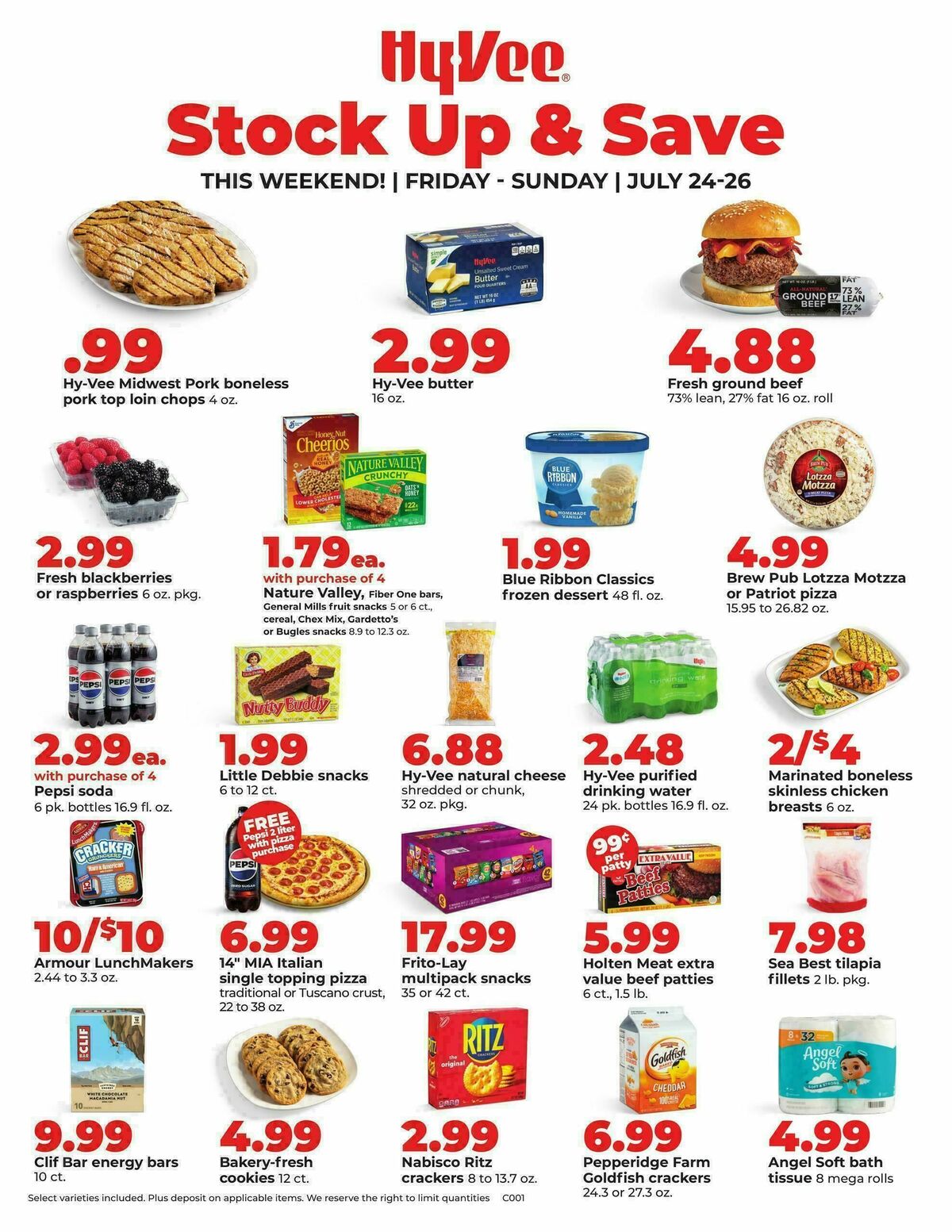 Hy-Vee Stock Up & Save Weekly Ad from July 24