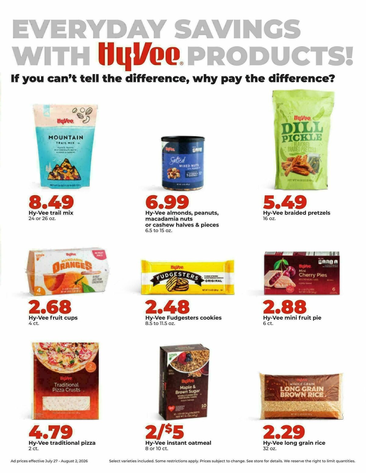 Hy-Vee Weekly Ad from July 27