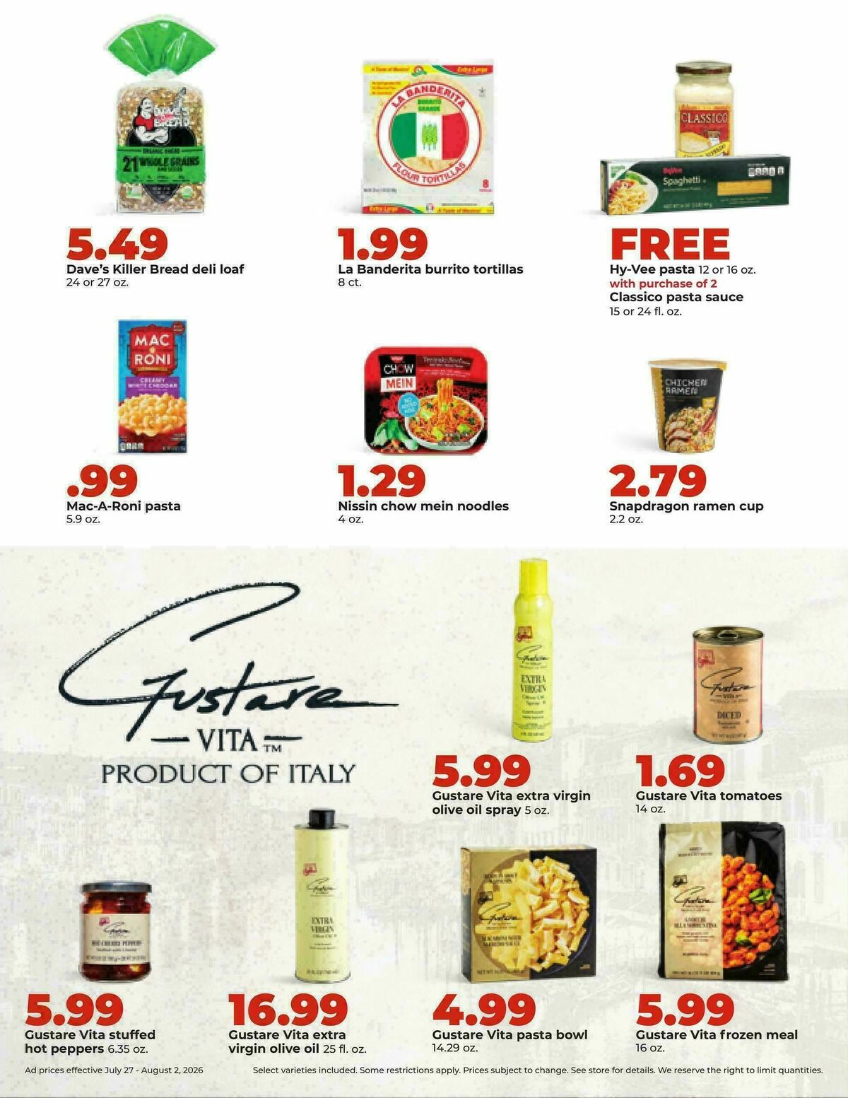Hy-Vee Weekly Ad from July 27