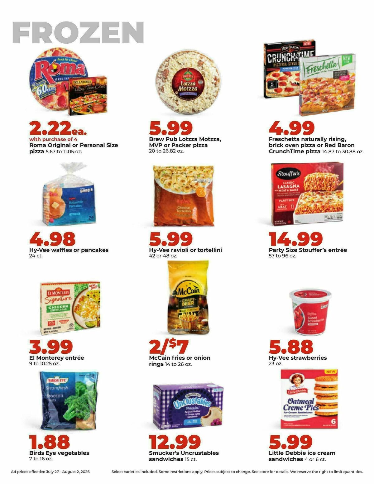Hy-Vee Weekly Ad from July 27