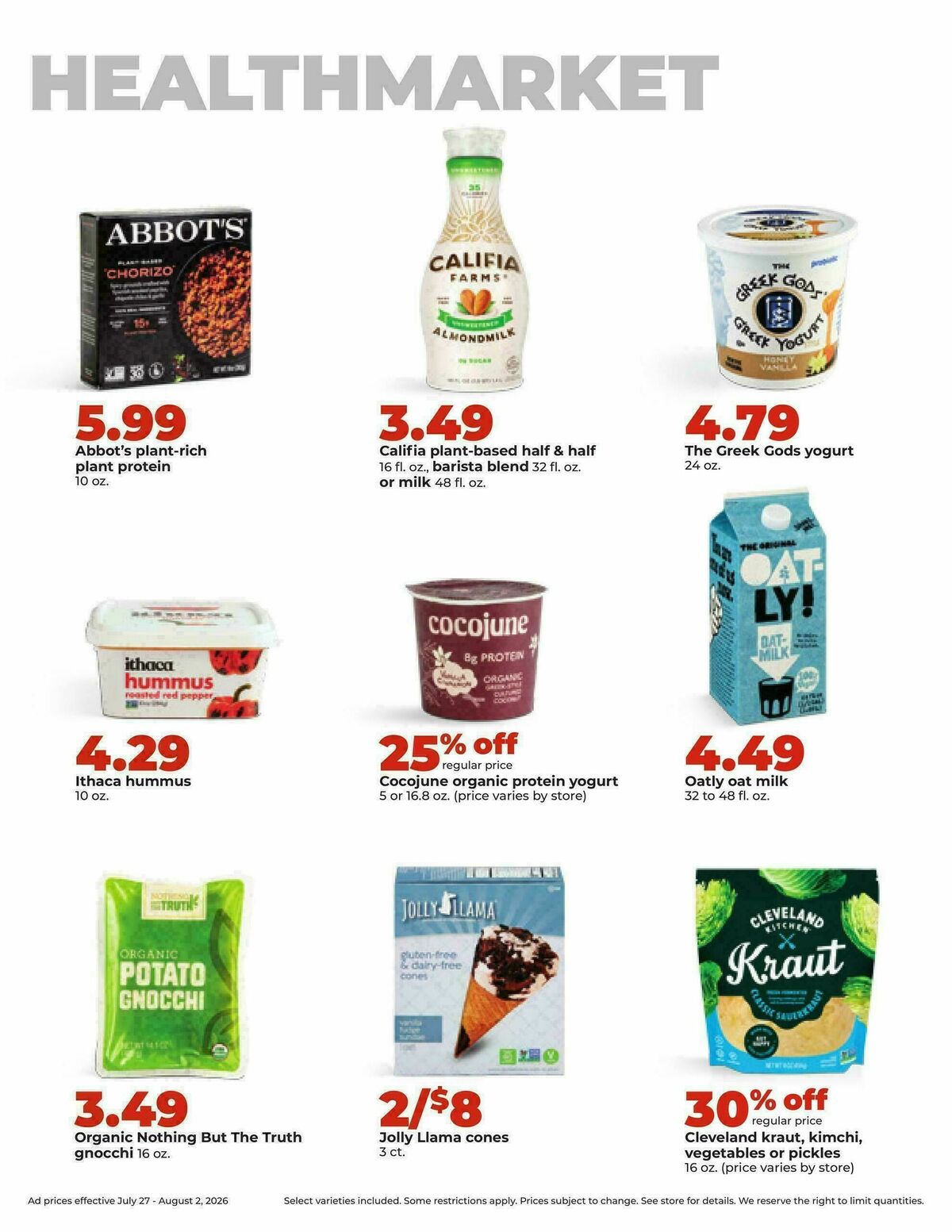 Hy-Vee Weekly Ad from July 27