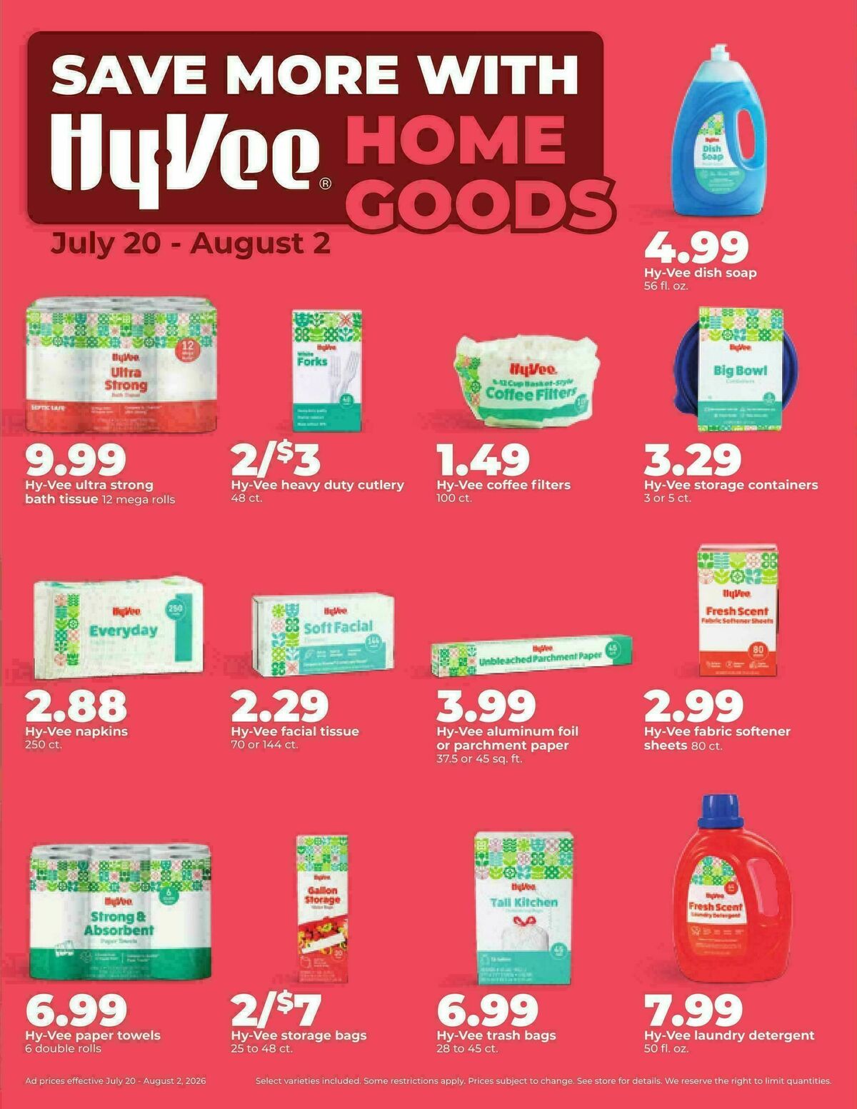 Hy-Vee Weekly Ad from July 27