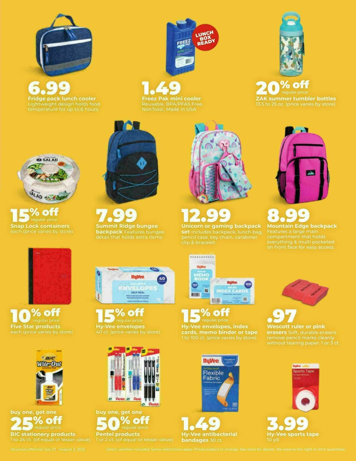 Hy-Vee Weekly Ad from July 27