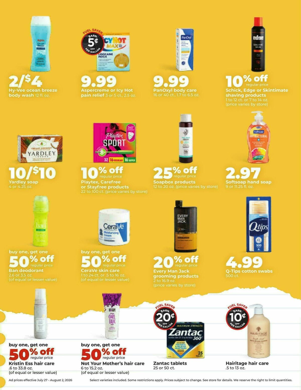Hy-Vee Weekly Ad from July 27
