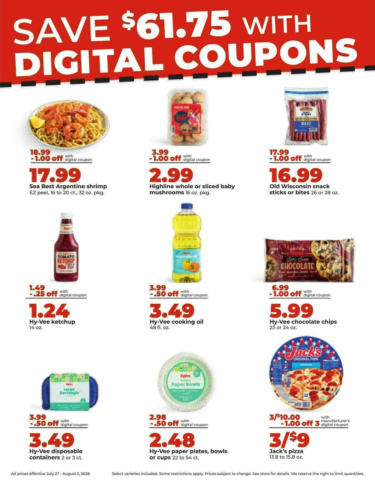 Hy-Vee Weekly Ad from July 27