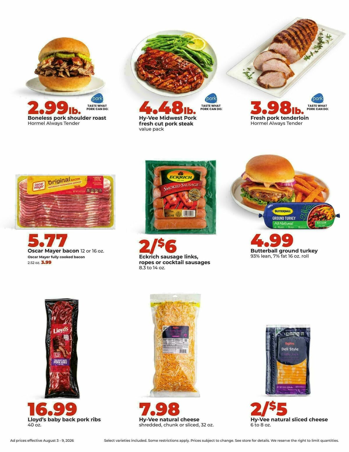 Hy-Vee Weekly Ad from August 3