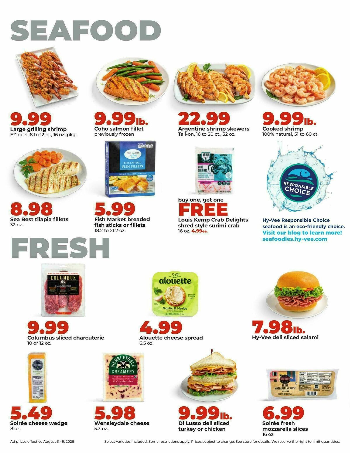 Hy-Vee Weekly Ad from August 3
