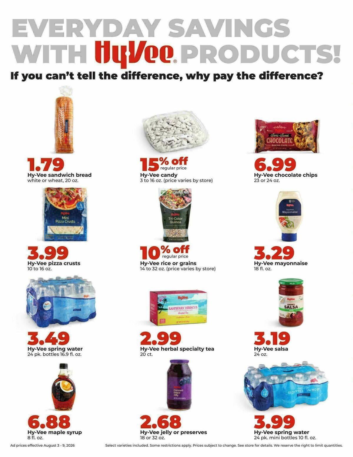 Hy-Vee Weekly Ad from August 3
