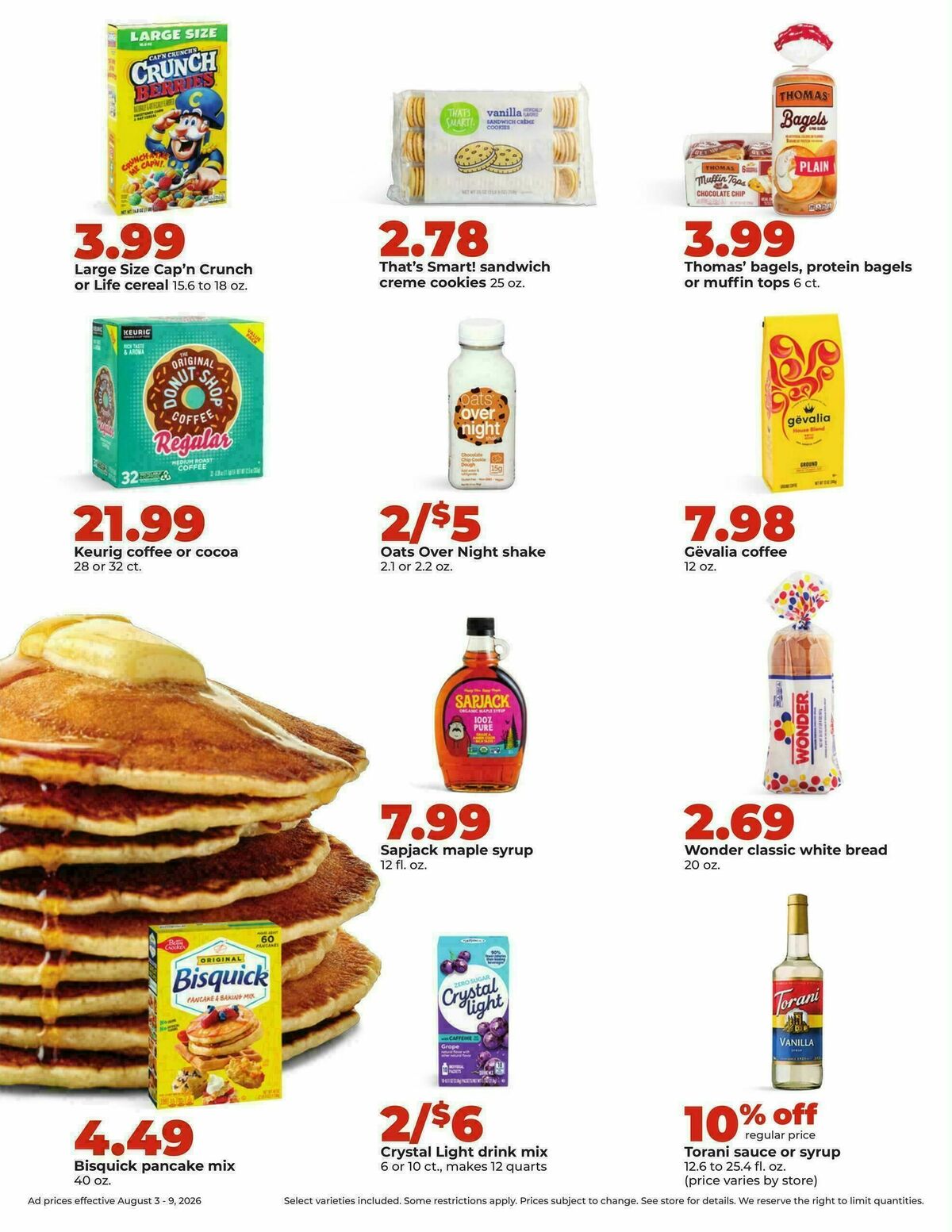 Hy-Vee Weekly Ad from August 3