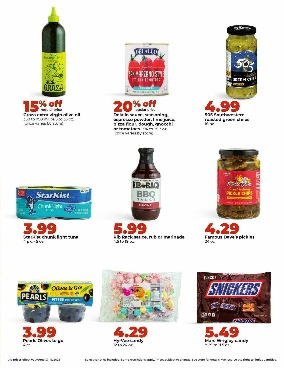 Hy-Vee Weekly Ad from August 3