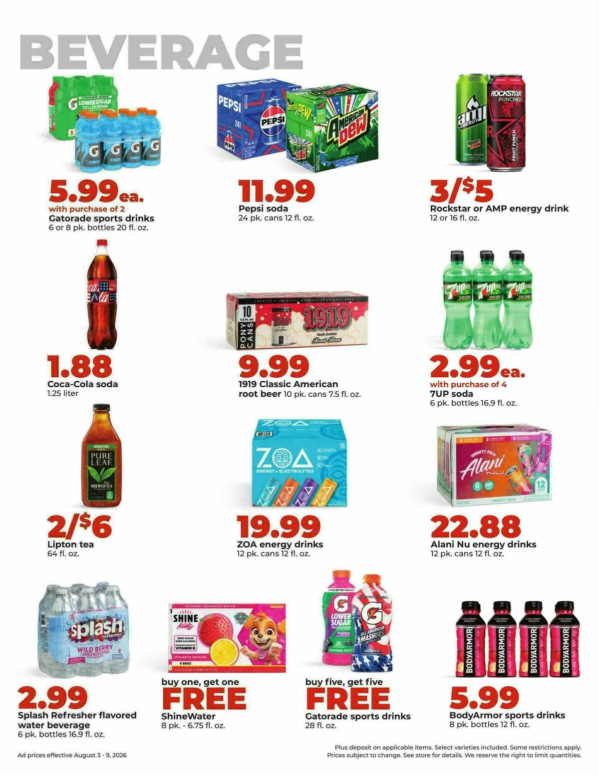 Hy-Vee Weekly Ad from August 3