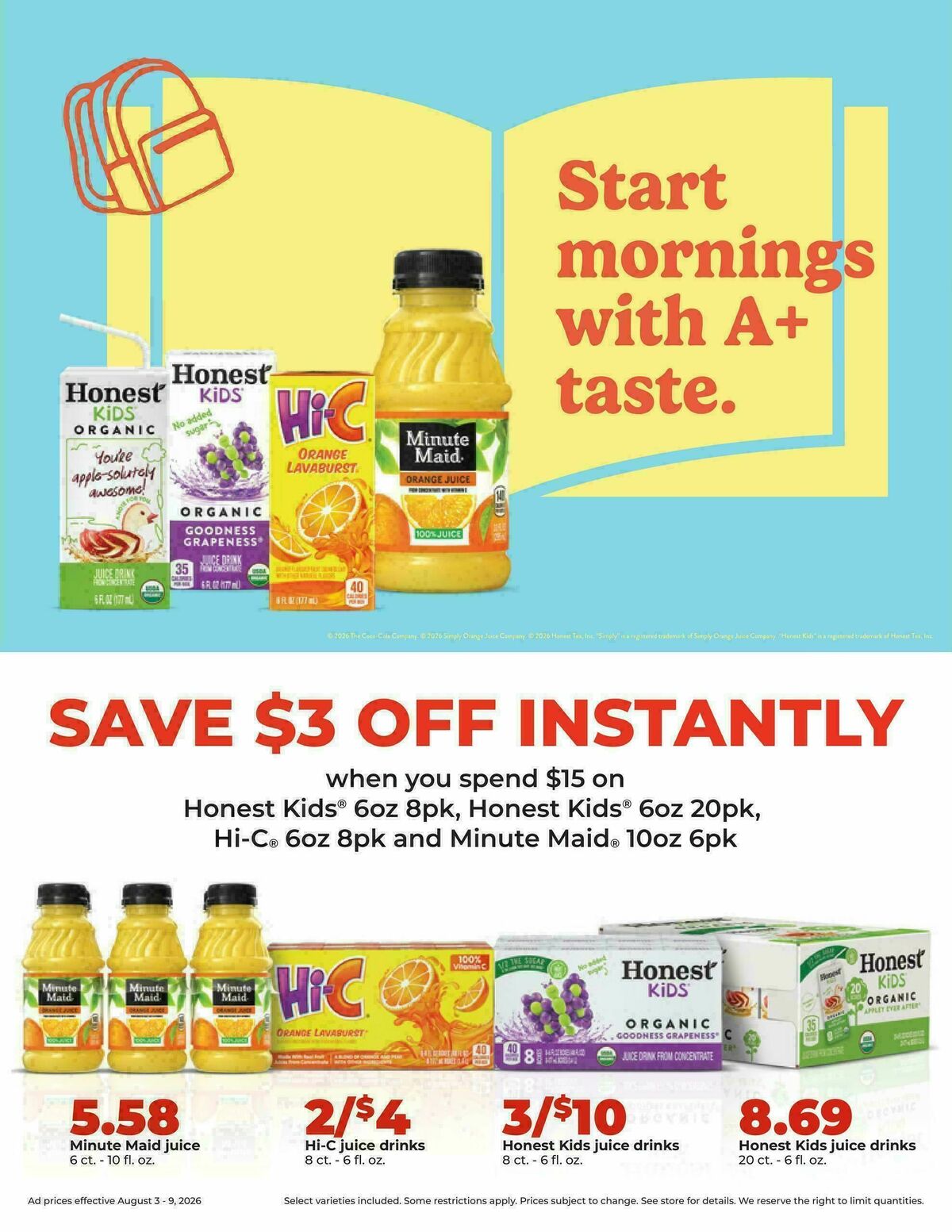 Hy-Vee Weekly Ad from August 3