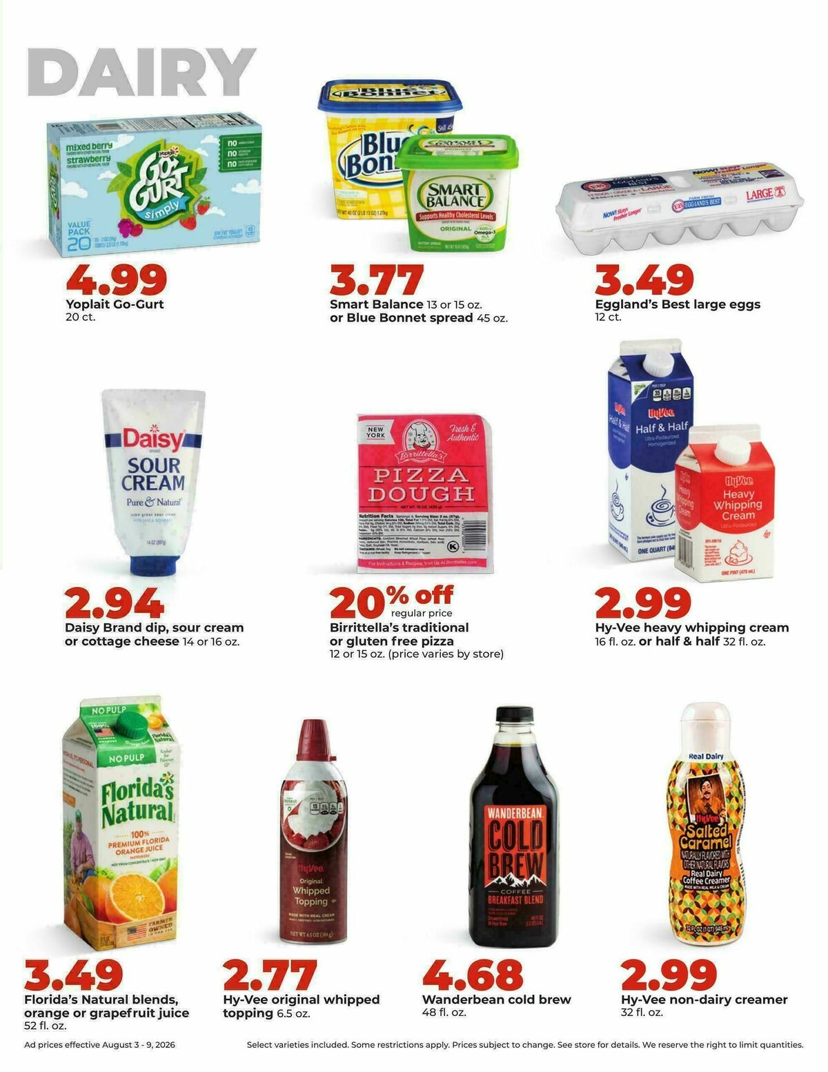Hy-Vee Weekly Ad from August 3