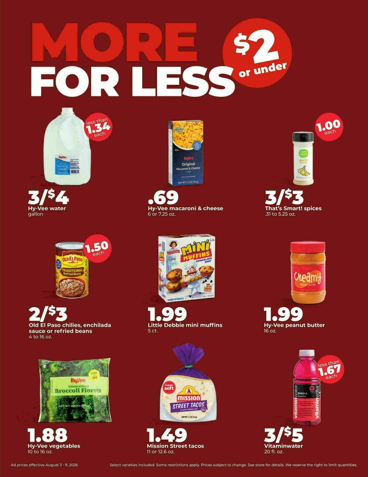 Hy-Vee Weekly Ad from August 3