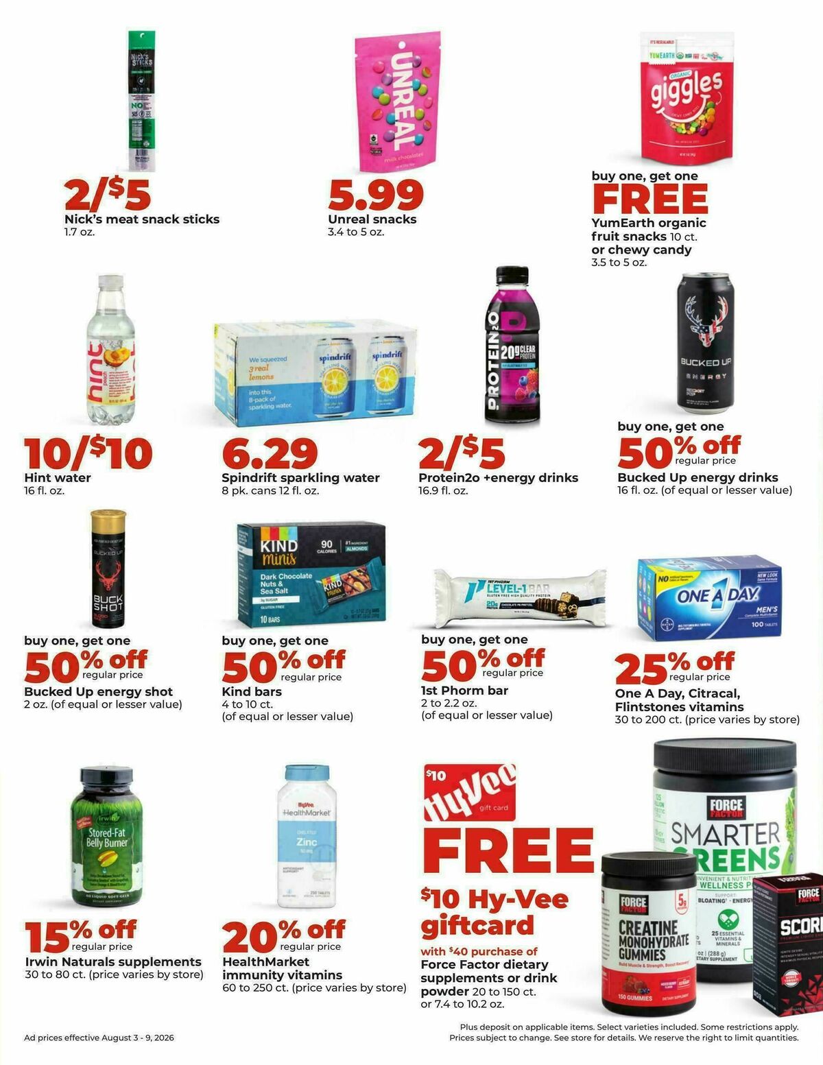 Hy-Vee Weekly Ad from August 3