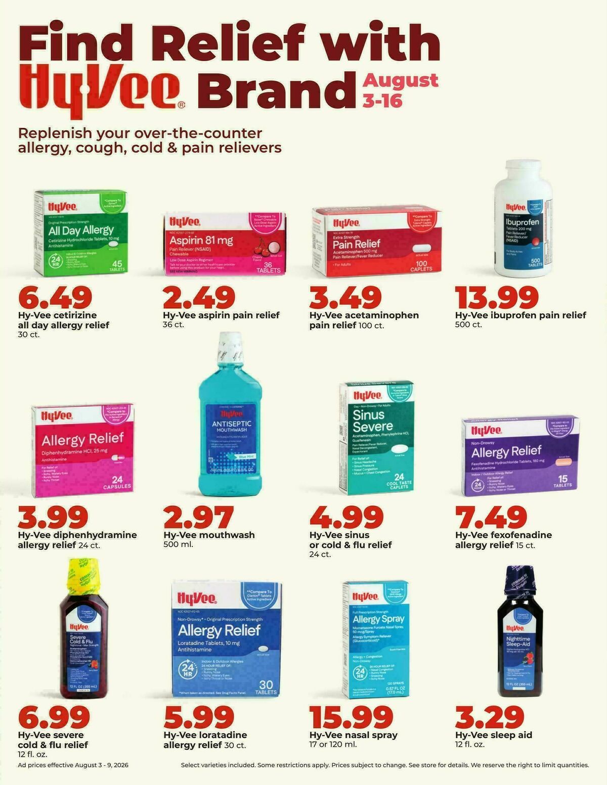 Hy-Vee Weekly Ad from August 3