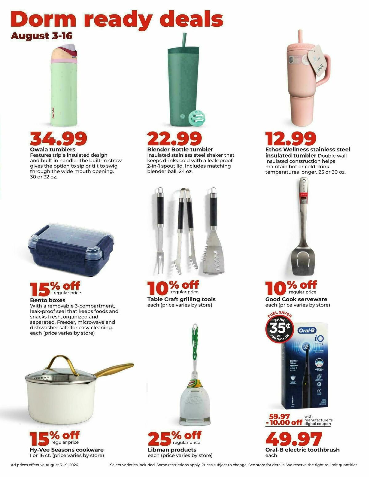 Hy-Vee Weekly Ad from August 3