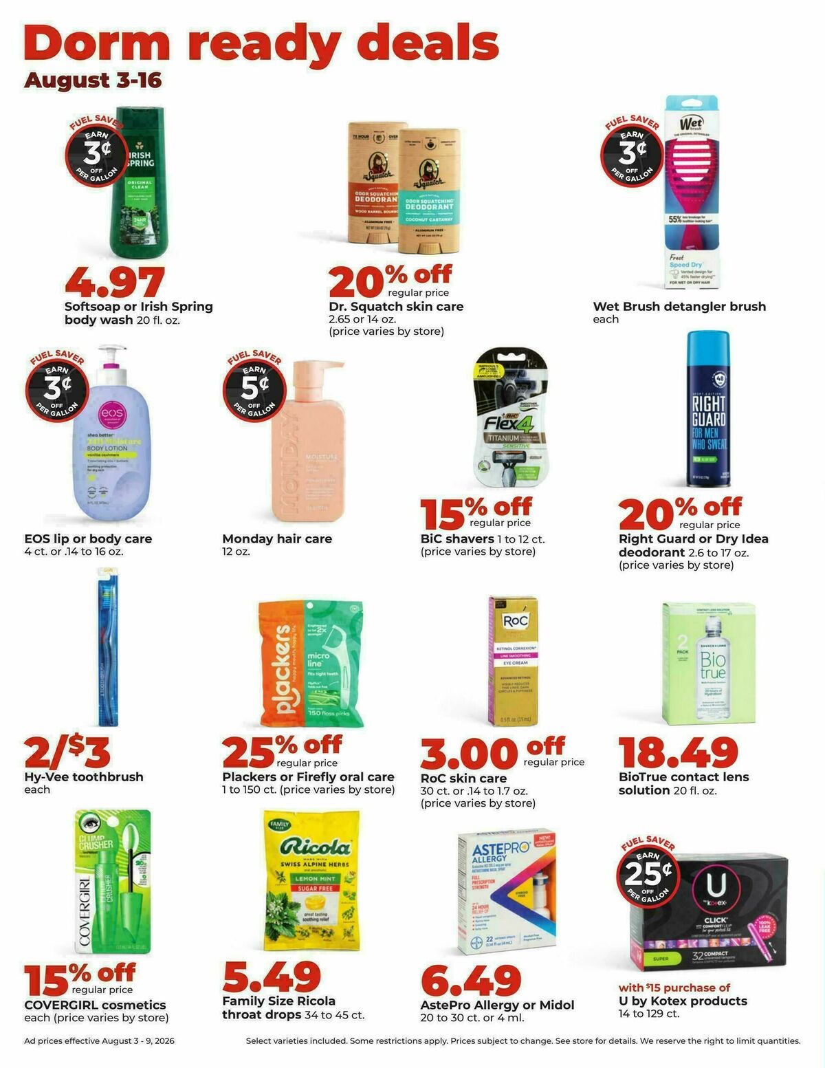 Hy-Vee Weekly Ad from August 3