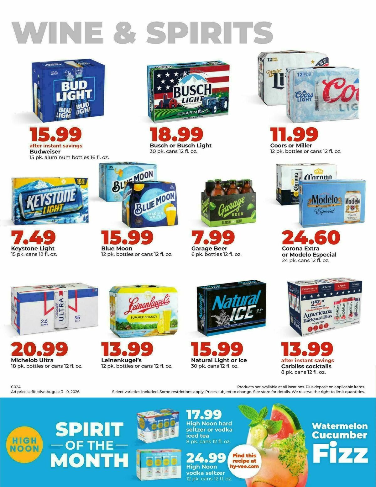 Hy-Vee Weekly Ad from August 3