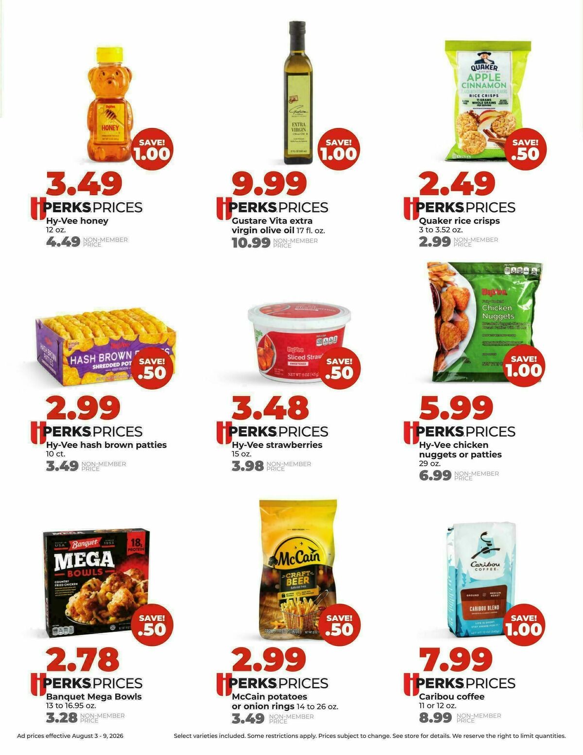 Hy-Vee Weekly Ad from August 3