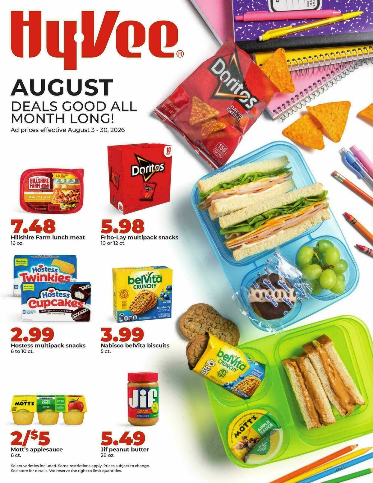 Hy-Vee Weekly Ad from August 3