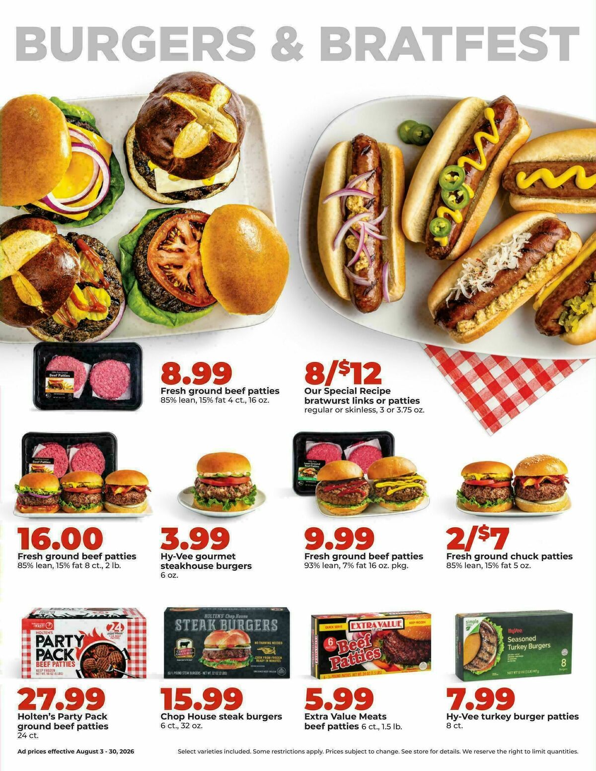 Hy-Vee Weekly Ad from August 3