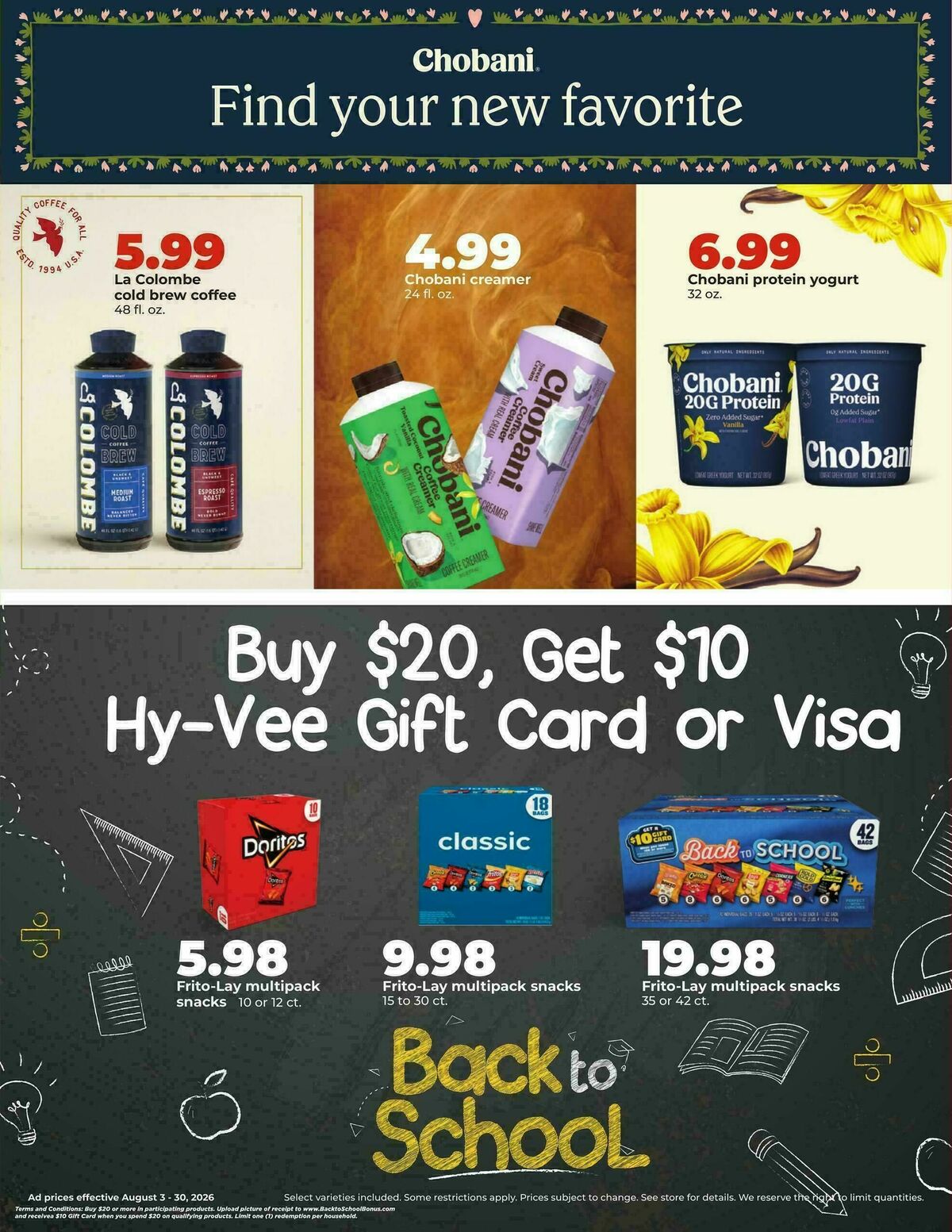 Hy-Vee Weekly Ad from August 3