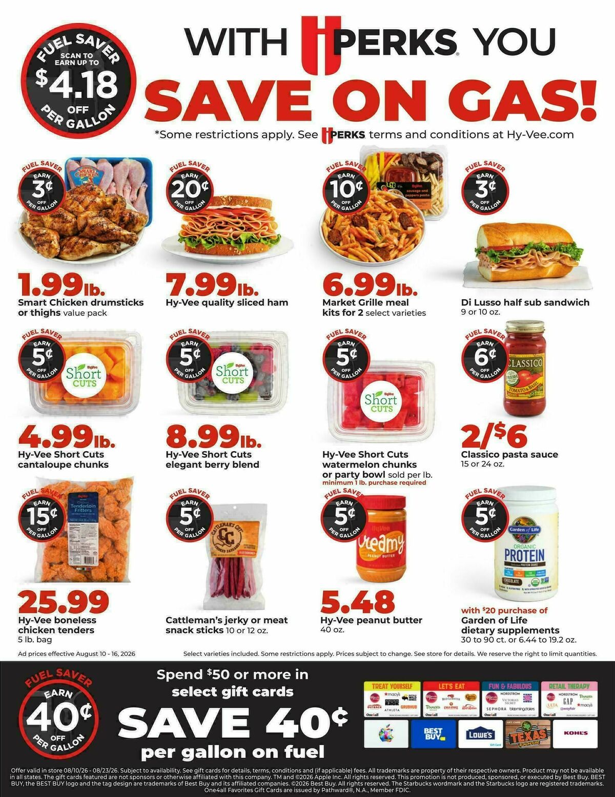 Hy-Vee Weekly Ad from August 10