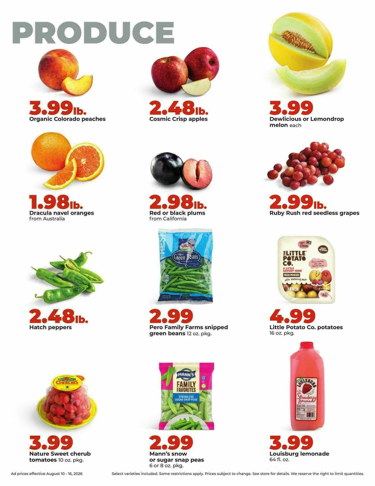 Hy-Vee Weekly Ad from August 10