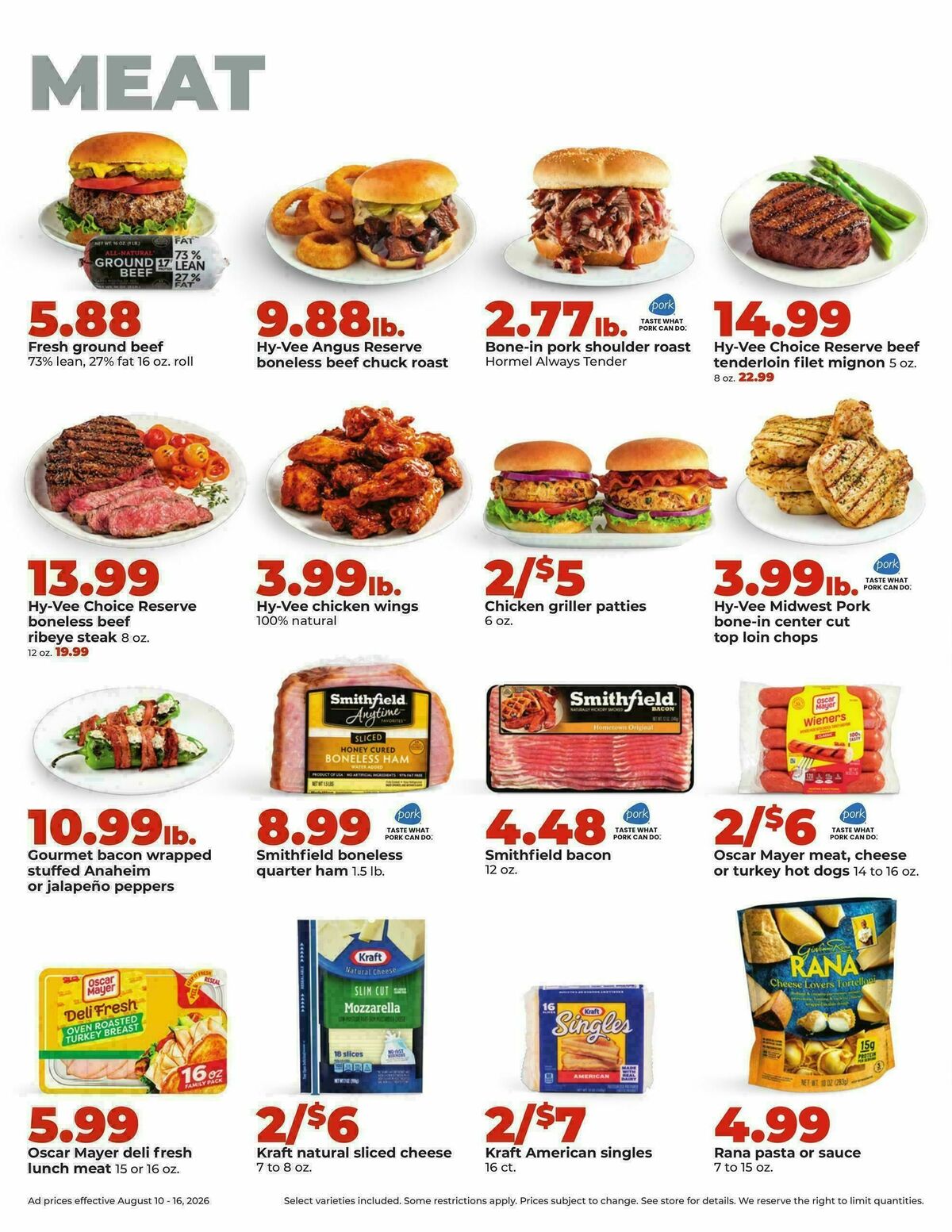 Hy-Vee Weekly Ad from August 10