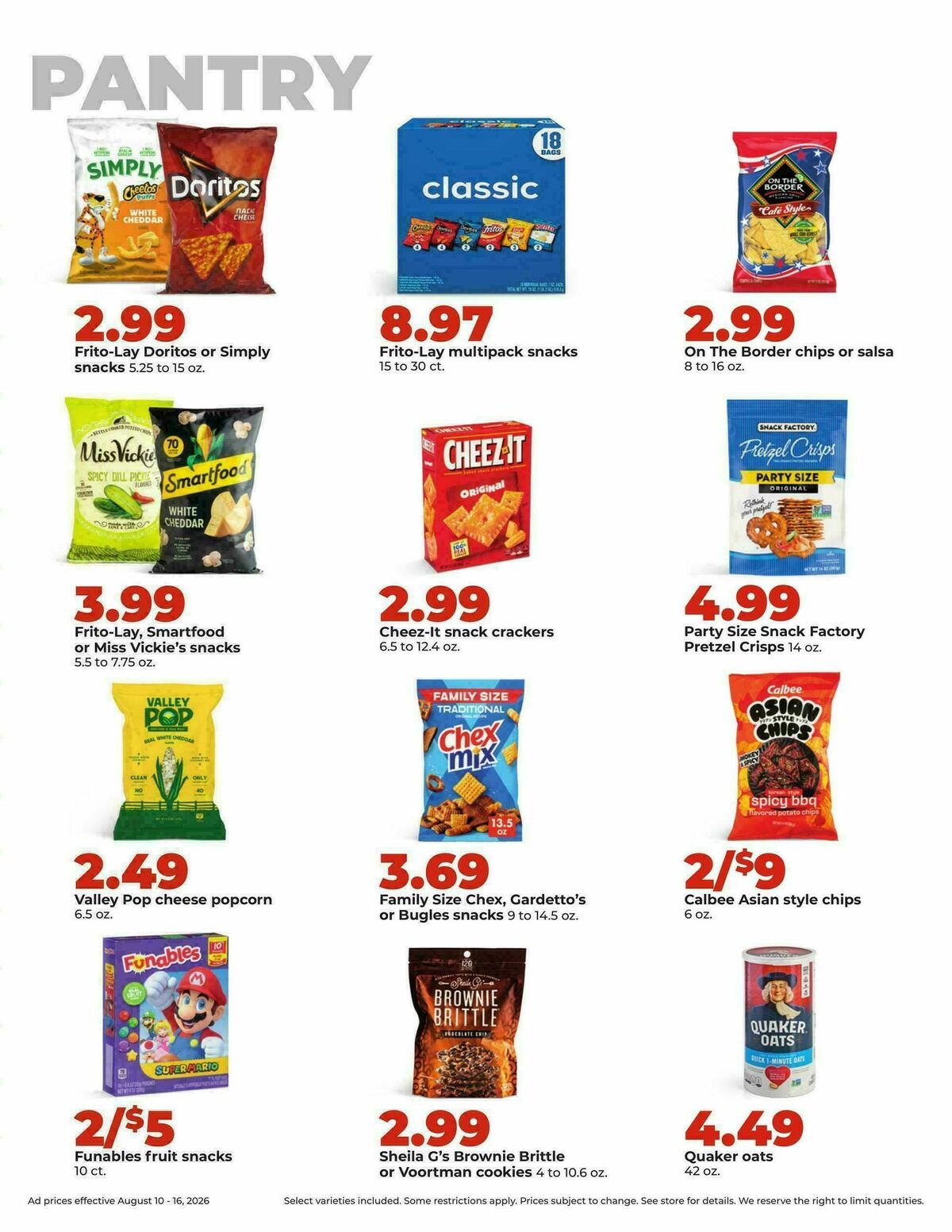 Hy-Vee Weekly Ad from August 10