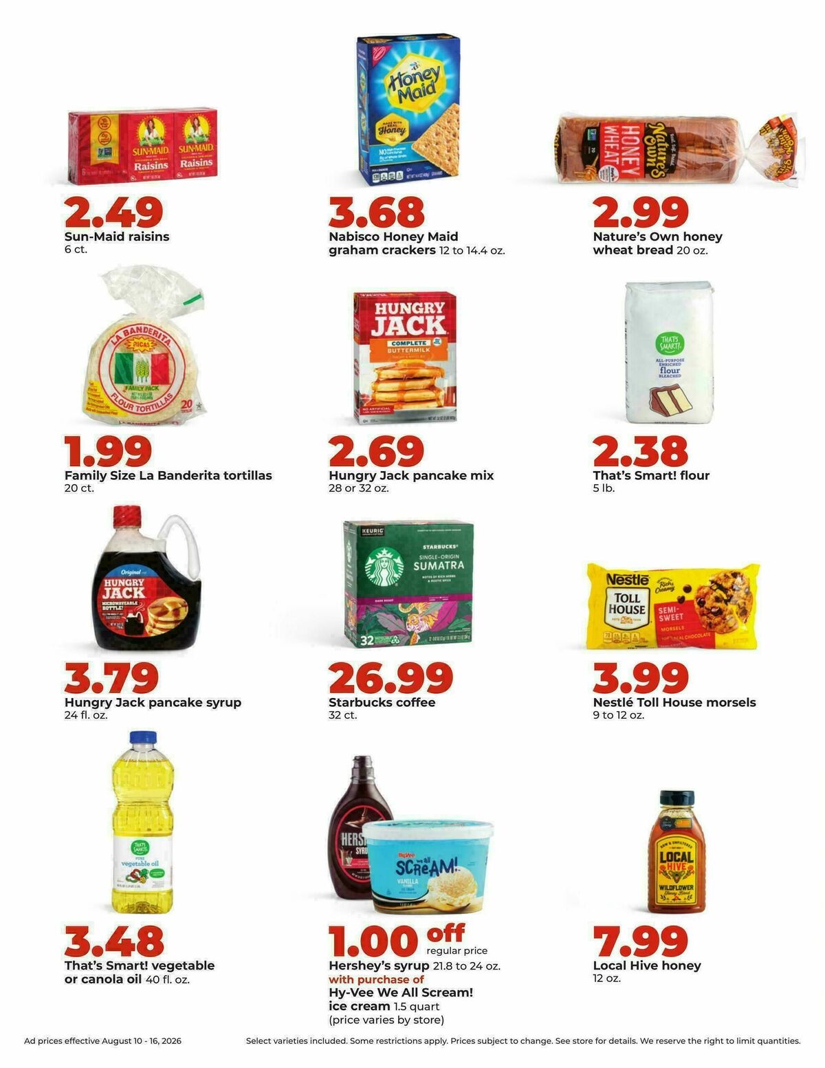 Hy-Vee Weekly Ad from August 10