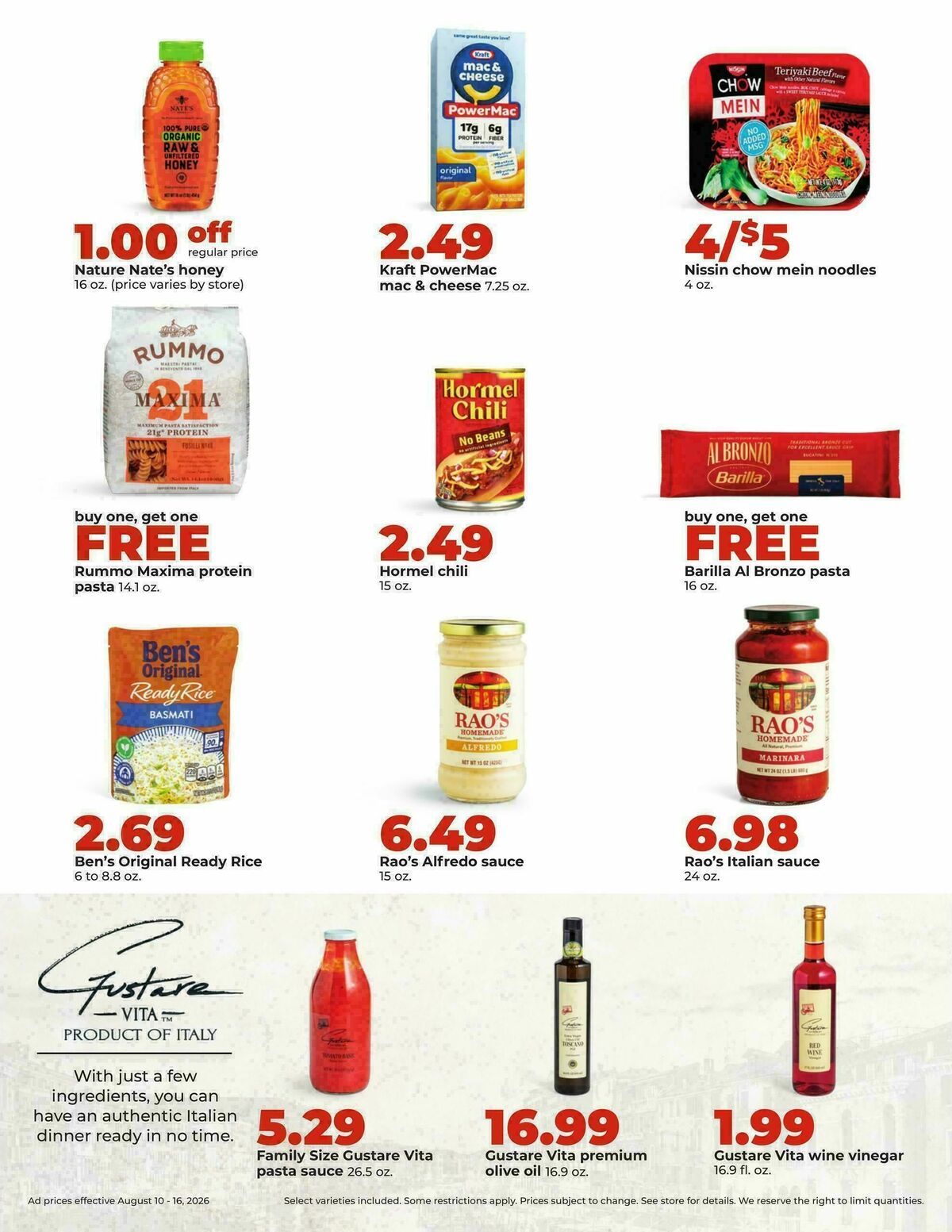 Hy-Vee Weekly Ad from August 10