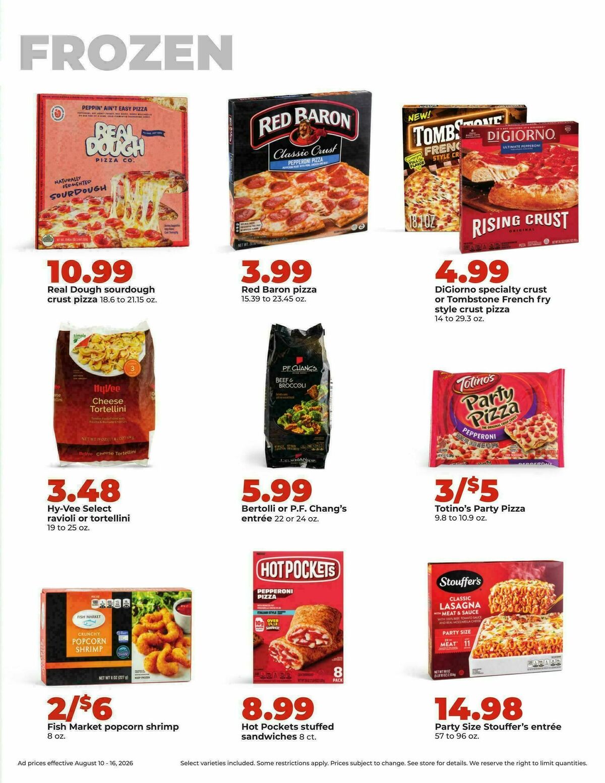 Hy-Vee Weekly Ad from August 10