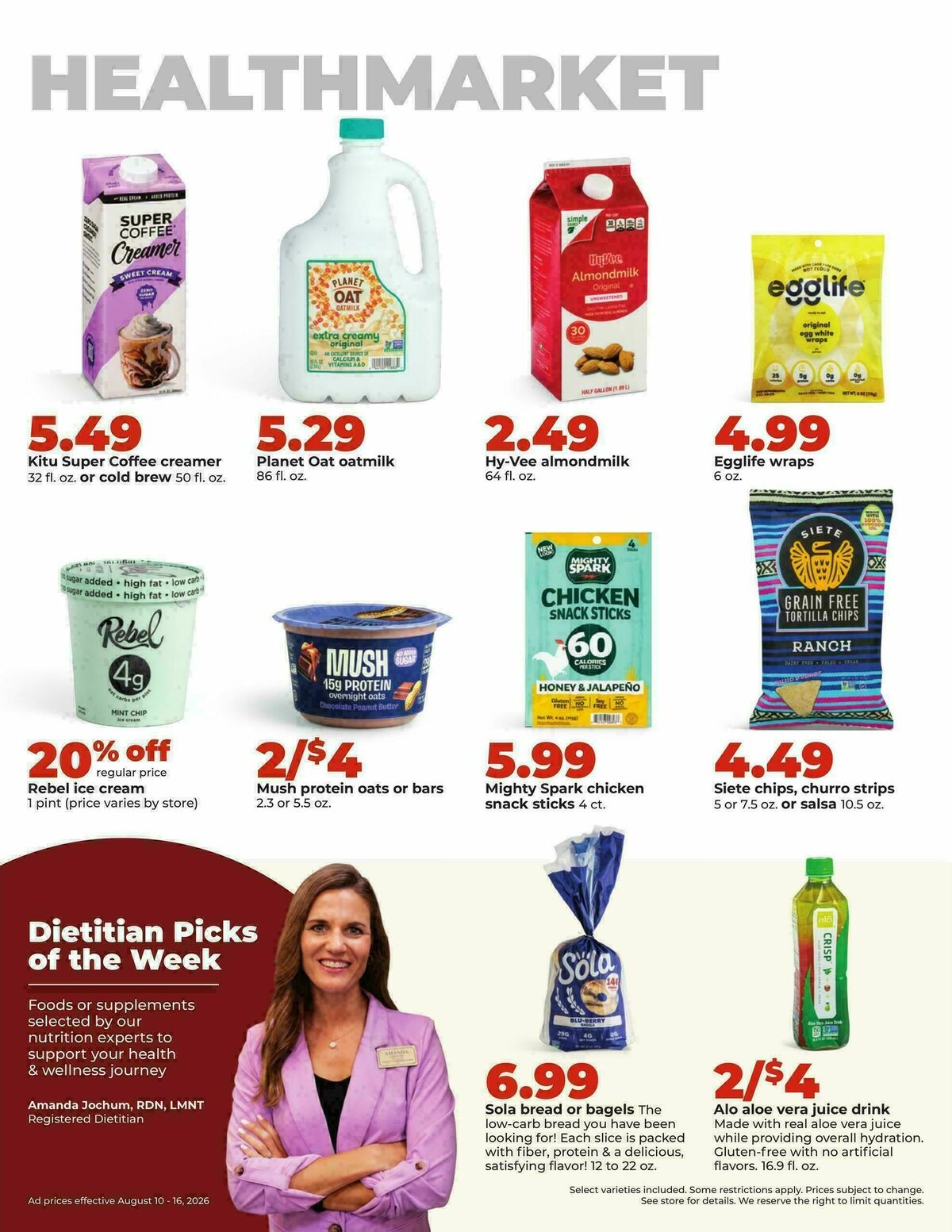 Hy-Vee Weekly Ad from August 10
