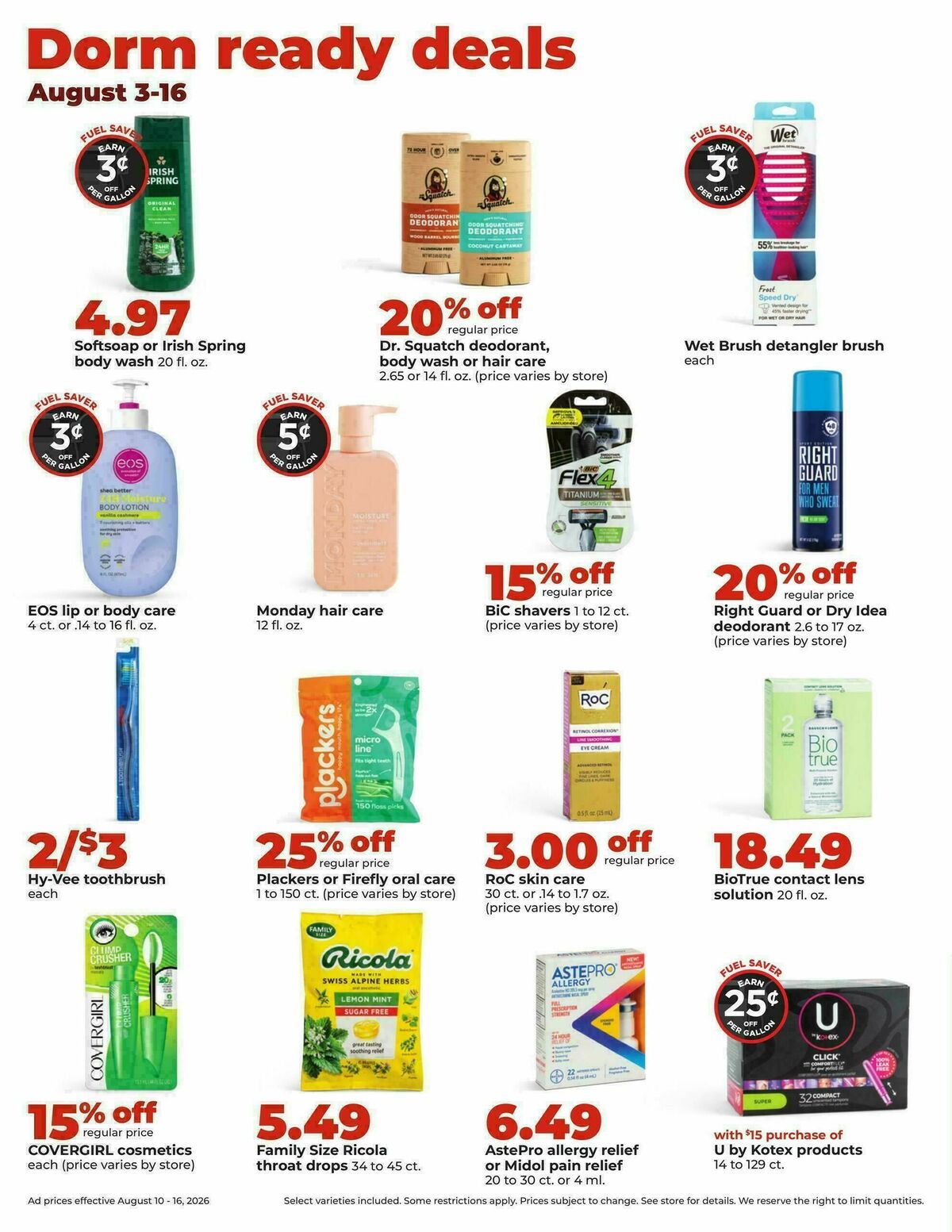 Hy-Vee Weekly Ad from August 10
