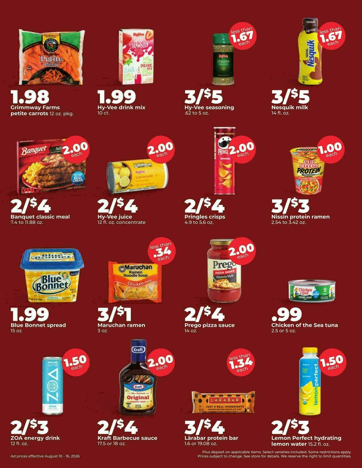 Hy-Vee Weekly Ad from August 10
