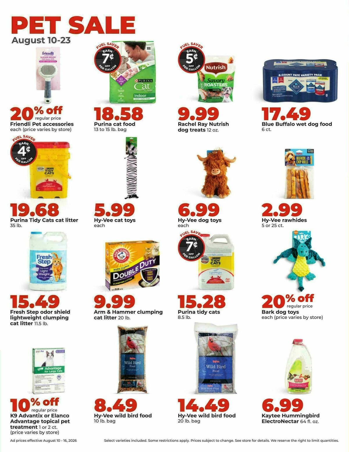 Hy-Vee Weekly Ad from August 10