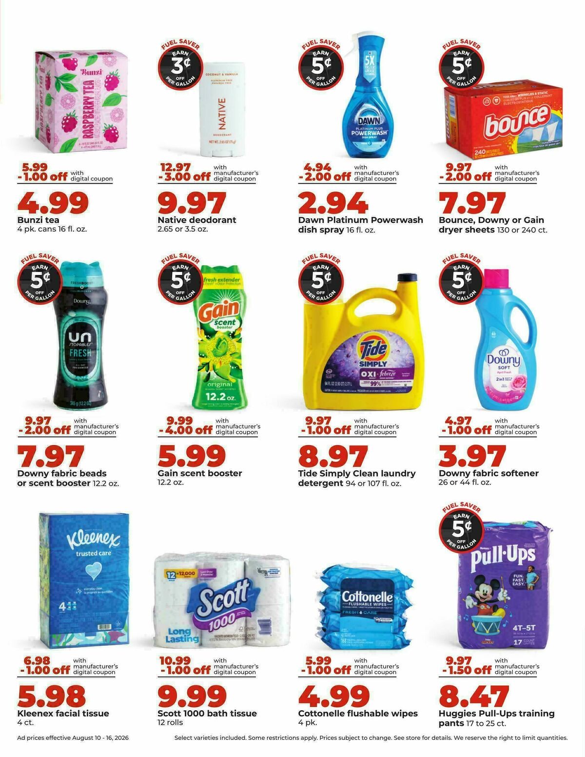Hy-Vee Weekly Ad from August 10
