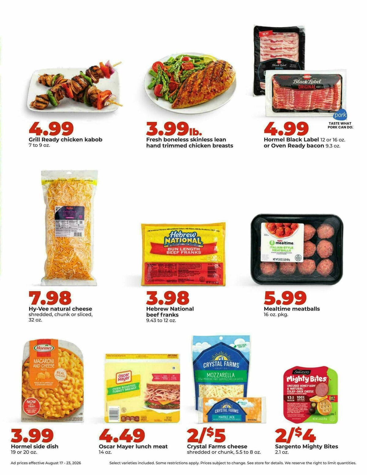 Hy-Vee Weekly Ad from August 17