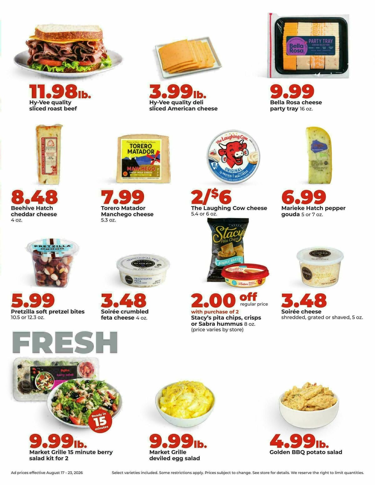 Hy-Vee Weekly Ad from August 17