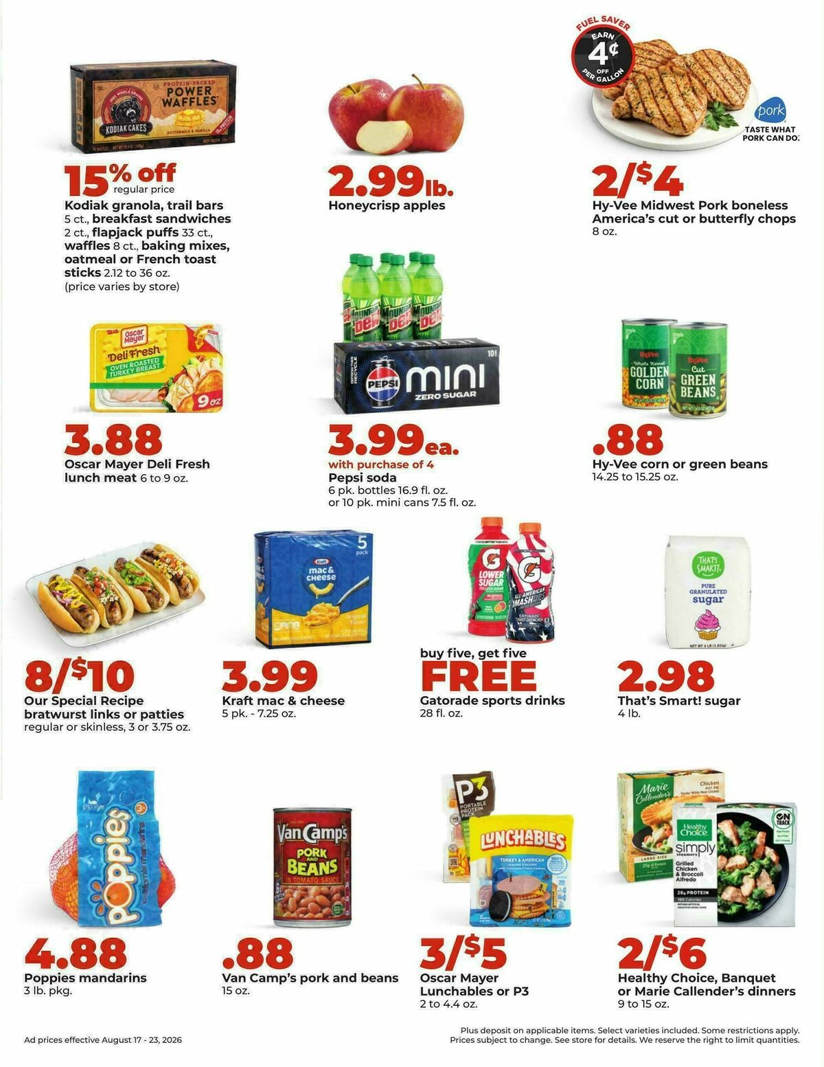 Hy-Vee Weekly Ad from August 17