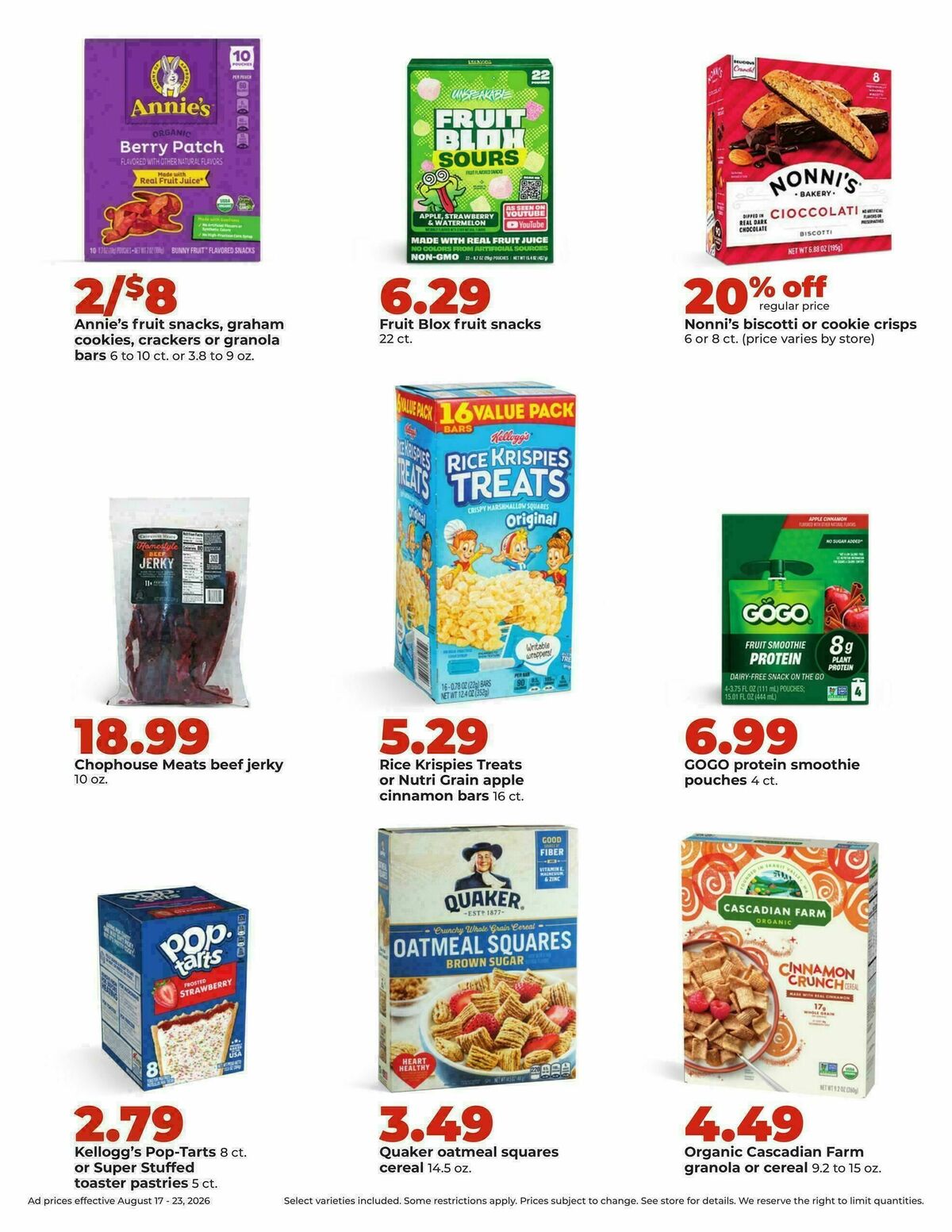 Hy-Vee Weekly Ad from August 17