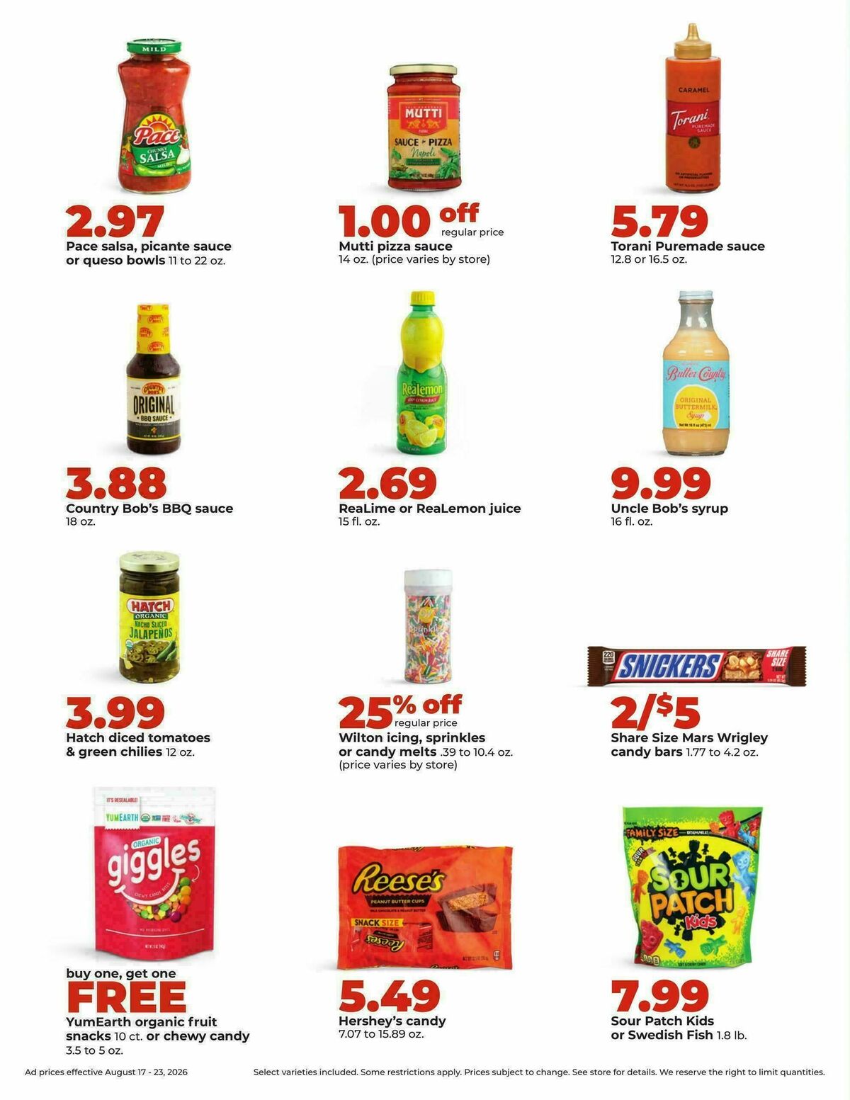 Hy-Vee Weekly Ad from August 17