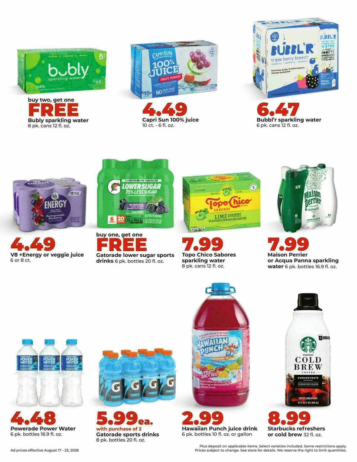 Hy-Vee Weekly Ad from August 17