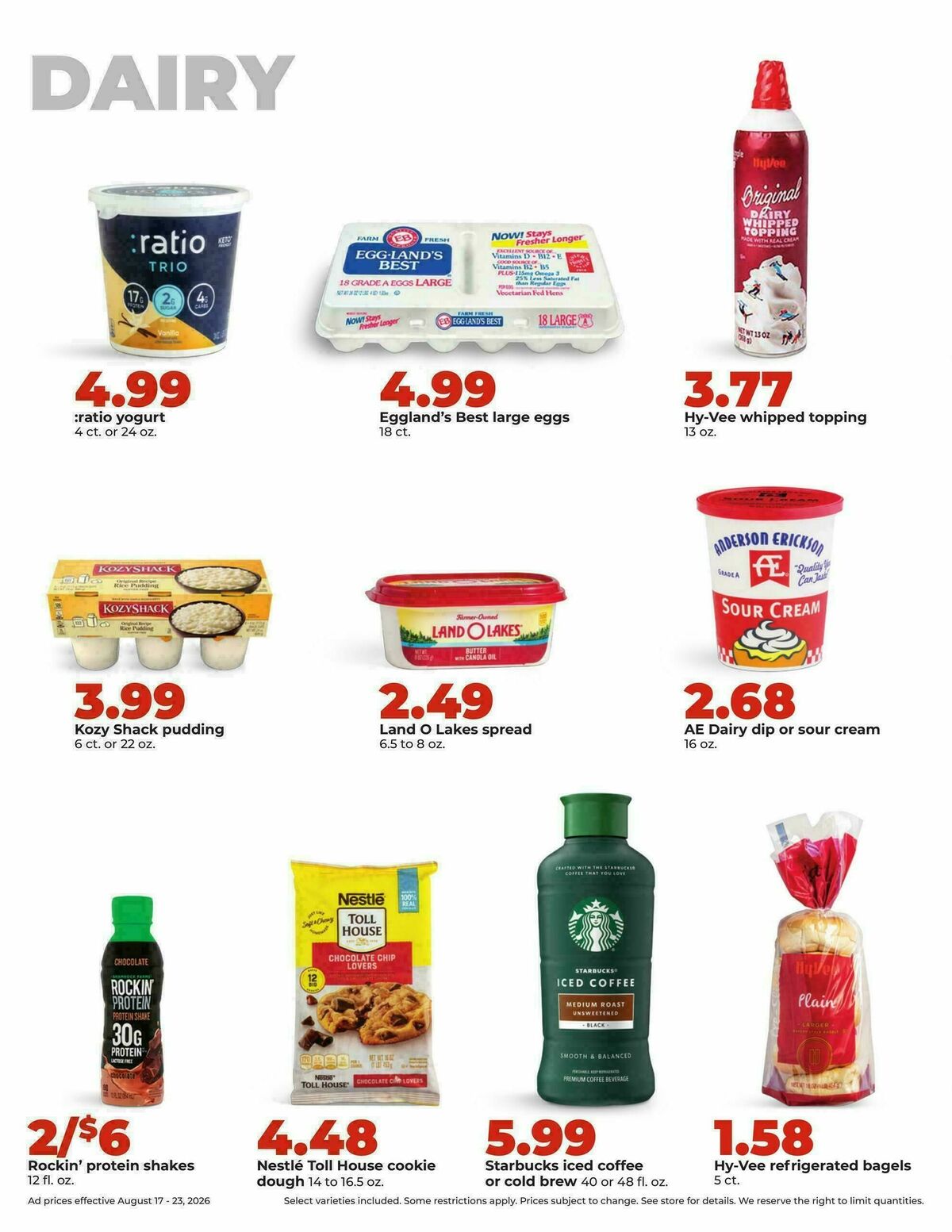 Hy-Vee Weekly Ad from August 17